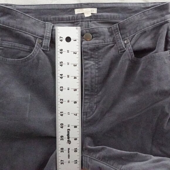 Eileen Fisher velour Straight Leg Pants Womens Petite Small Gray - Picture 6 of 10